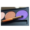 Professional 3 Color Shimmer Glitter Makeup Eyeshadow Palette with Mirror & Double Ended Brush