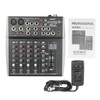 Professional 8 Channels 3-Band EQ Audio Music Mixer Mixing Console with USB XLR LINE Input 48V Phantom Power for Recording DJ Stage Karaoke