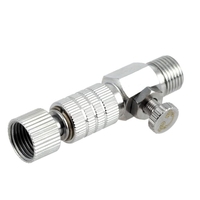 Professional Airbrush Accessories Air Brush Quick Release Coupler Plug (Disconnect) Airbrush Airflow Adjustment Control Valve Coupling - 1/8" BSP Airbrushes Tool