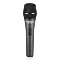 Professional Dynamic Moving-coil Vocal Handheld Microphone Cardioid with 16ft XLR-to-1/4" Detachable Cable for Karaoke Stage Home Studio Recording