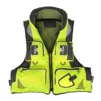 Professional Fishing Polyester Adult Safety Life Jacket Survival Vest Swimming Boating Drifting