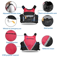 Professional Flotation Adult Safety Life Jacket Survival Vest Swimming Kayaking Boating Drifting with Emergency Whistle