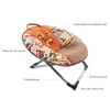 Professional Folding Pets Puppy Mini Saucer Moon Chair Round Seat Adopt for Soft Durable Canvas 55 * 25 * 40cm / 22 * 10 * 16in