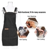 Professional Hair Dresser Salon Apron Hairdressing Cape Hair Cloth Cutting Dyeing Cape Stylist Apron For Coloring Shampoo Haircuts For Barber Shop Salon Or Home Use Jean Material