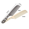 Professional Hair Salon Stainless Steel Hair Comb Hairdressing Steel Comb Hair Cutting Metal Comb Long Handle Golden