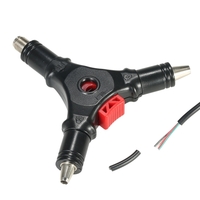 Professional Handheld Coaxial Cable Wire Stripper F Connector Installation Tool for RG6 RG59
