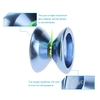 Professional Magic Yoyo T5 Overlord Aluminum Alloy Metal Yoyo 8 Ball KK Bearing with String for Kids Lake Blue