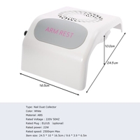 Professional Nail Dust Collector Strong Power 2500rpm Fingernail Cleaning Collector Nail Dust Collection Fan Nail Art Salon Machine EU Plug