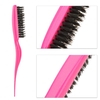 Professional Plastic Teasing Back Hair Combing Slim Line Styling Hair Brush