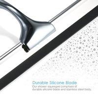 Professional Stainless Steel Squeegee Bathroom Shower Squeegee Wiper for Car Glass/Window/Mirror Cleaning Tool