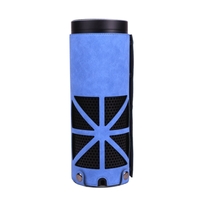 Protective Case for Amazon Echo Plus Carrying Storage Travel Bag PU Leather Cover Sleeve for Echo Plus & 1st Gen Echo Blue