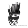 PU Leather Hair Scissor Holster Hairdressing Pouch Holder Bag for Hair Stylist with Rivet Clips Waist Shoulder Belt