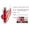 Pudaier Liquid Lip Gloss Non-stick on Cup Lipstick 18 Colors Lip Glitter Diamond Waterproof Lip Tint Makeup