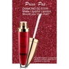 Pudaier Liquid Lip Gloss Non-stick on Cup Lipstick 18 Colors Lip Glitter Diamond Waterproof Lip Tint Makeup