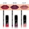 Pudaier Matte Lipstick Sets Long Last Lipstick + Lips Pencil Waterproof Lip Liner Lip Gloss Lip Beauty Maker