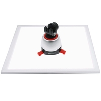 PULUZ 1200LM LED Photography Shadowless Softbox Bottom Light +Switch Shadow-free Adjustable Lamp Panel Acrylic Material for Photo Shooting Tent Box No Polar Dimming Light
