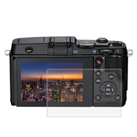 PULUZ Camera Screen Protective Films Polycarbonate Protect Film Anti-scratch Hardness Tempered Glass Screen Protector for Canon Sony Nikon Panasonic FinePix Olympus Digital Camera Accessories for Olympus EP5