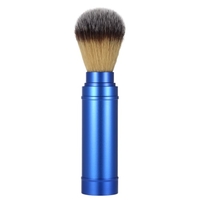 Pure Badger Shaving Brush Removable Blaireau Beard Cleaning Brush Portable Facial Cleaning Brush Aluminum Handle