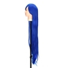 Pure Blue 1m Long Staight Wig Anime Character Cosplay Stage Role Forehead Fringe