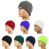 Pure Color Striped Warm Knitting Wool Beanie Outdoor Riding Unisex Knitted Hat