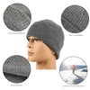 Pure Color Striped Warm Knitting Wool Beanie Outdoor Riding Unisex Knitted Hat