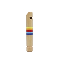 Push & Pull Wooden Fipple Flute Whistle Musical Instrument Toy Gift for Kids Children Boys Girls