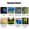 PVC Waterproof Single Side Ocean Natural Landscape Fish Bowl Sticker Aquarium Background Poster Wall Picture