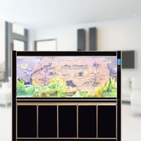 PVC Waterproof Single Side Ocean Natural Landscape Fish Bowl Sticker Aquarium Background Poster Wall Picture