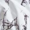 Soft Polyester Brushed Microfiber Duvet Set with Zipper Closure Marble Printed Pattern Duvet Cover + 2pcs Pillowcases--Twin Size