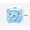 Soft Velvet Hair Dry Hat for Children Strong Water Absorption Towel Cap with Cute Animal Style