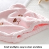 Soft Velvet Hair Dry Hat for Children Strong Water Absorption Towel Cap with Cute Animal Style