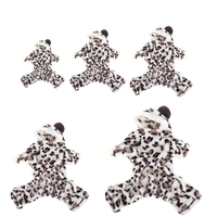 Soft Warm Dog Pet Clothes Apparel Hoodie Hooded Leopard Print Coat for Winter