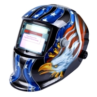 Solar Auto Darkening Welding Helmet Welders Mask Arc Tig Mig Grinding Eagle Black