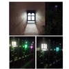 Solar Energy Lamp Outdoor Fence Lamps Garden Waterproof Landscape Courtyard Lights Street Stair Wall Colorful Light With Three-way Switch(OFF