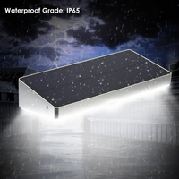Solar Light 48 LED 760 Lumen PIR Motion Sensor Waterproof with Aluminum Alloy Frame Wall Light for Garden Yard Pathway Fence Outdoor Use
