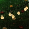 Solar Power Energy Crystal Ball String Outdoor Colorful 8 Lighting Modes Light