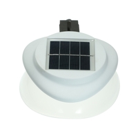 Solar Power Fence Lamp UFO Shape 9 LED Gutter Lighting