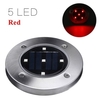 Solar Power LED Ground Lights 5 LEDs Lawn Lamp