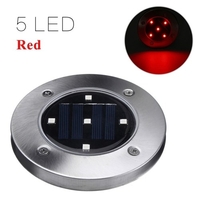 Solar Power LED Ground Lights 5 LEDs Lawn Lamp