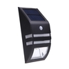 Solar-powered Light with 2 SMD LED Polycrystalline Solar Panel PIR Sensor Rechargeable Water-resistant Environmental-friendly for Pathway Outdoor Stair Step Garden Yard Black