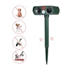 Solar Powered Ultrasonic Pest Repeller Motion Activated Outdoor Animal Repellent for Repelling Animals Cats Dogs Birds