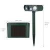 Solar Powered Ultrasonic Pest Repeller Motion Activated Outdoor Animal Repellent for Repelling Animals Cats Dogs Birds