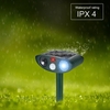 Solar Powered Ultrasonic Pest Repeller Motion Activated Outdoor Animal Repellent for Repelling Animals Cats Dogs Birds