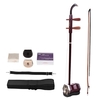 Solidwood Erhu Chinese 2-string Violin Fiddle Stringed Musical Instrument Dark Coffee