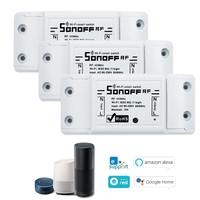 SONOFF RF 3pcs Wifi Switch RF 433MHz Works with Alexa for Google Home