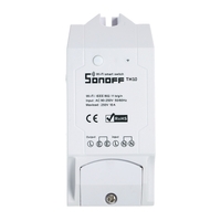 SONOFF TH10 10A/2200W Smart Wifi Switch Monitoring Temperature Humidity Wireless Home Automation Kit Works With Amazon Alexa and for Google Home/Nest