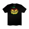 Sound Activated Jack-o-lantern Shape LED Light EL Equalizer T-Shirt-M-Black