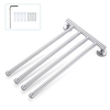 Space-saving Wall-Mounted Stainless Steel Swivel Bar Towel Rack Multifunctional Bath Towel Holder Bathroom Towel Rack Towel Bar