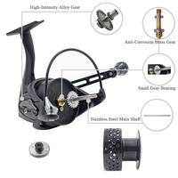 Spinning Carp Fishing Reels Wheel Left/Right Handle Metal Spool 11+1BB Stainless Steel Shaft Front Drag