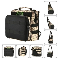 Sports Single Shoulder Fishing Tackle Bag Backpack or Crossbody Messenger Sling Bags for Camping Hiking Cycling Outdoors Sport